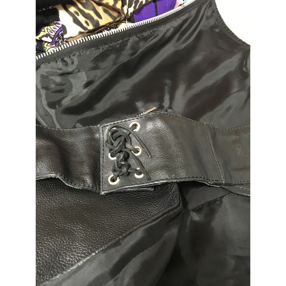Allstate Leather Chaps In Excellent Condition, Size Large, Black - Picture 4 of 6